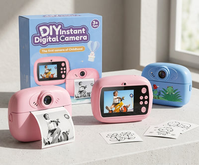 Mini Camera Printer – Instant Digital Camera & Printer for Kids