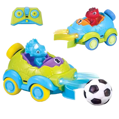 Remote Control RC Mini Dino Cartoon Football Car Toys for Kids