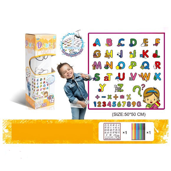 Alphabet and Number Drawing Mat – 30 Inch