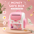 Kids ATM Money Saving Bank with Fingerprint & Password Lock