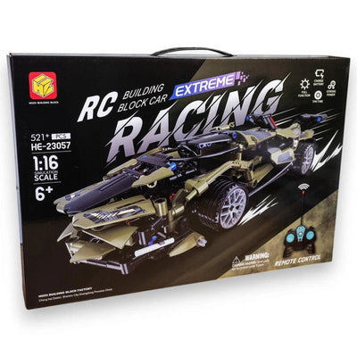 DIY 521Pcs RC 1:16 Roadster Racing Building Blocks Model