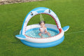 Bestway Sharktastic Paddling Pool with Water Sprinkler 163 x 127 x 92 cm