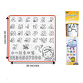 Alphabet and Number Drawing Mat – 30 Inch