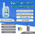 2Pcs Rechargeable Kids Video Walkie Talkie